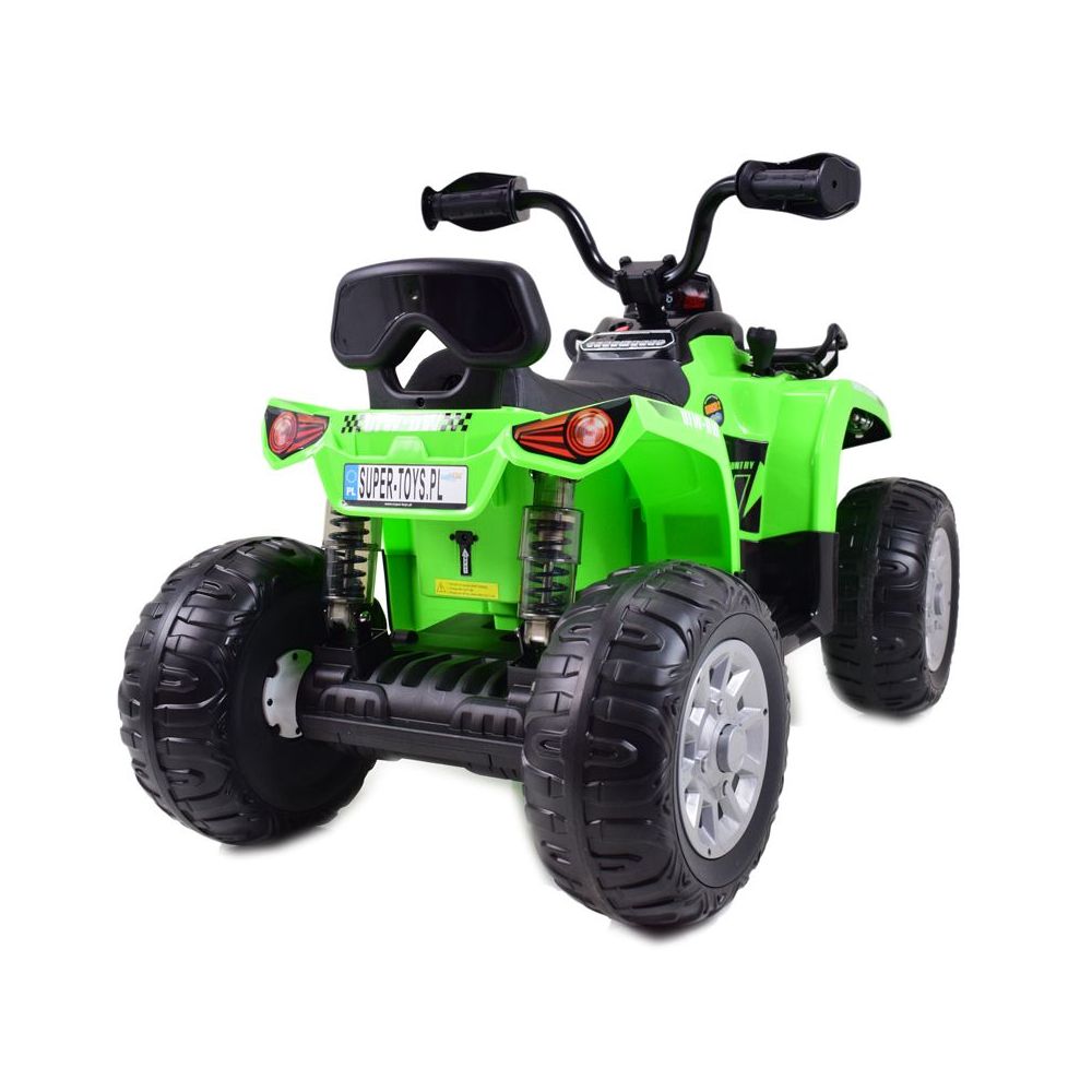 MEGA QUAD SU AKUMULIATORIUMI, MINKŠTI RATAI, MINKŠTA SĖDYNĖ, AMORTIZATORIAI/JS009