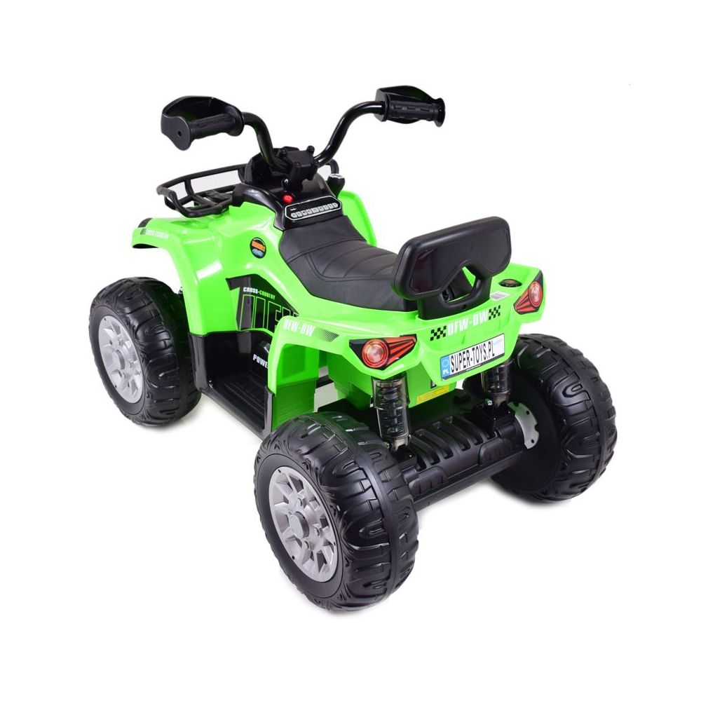MEGA QUAD NA AKUMULATOR, MIĘKKIE KOŁA, MIEKKIE SIEDZENIE, AMORTYZATORY/JS009