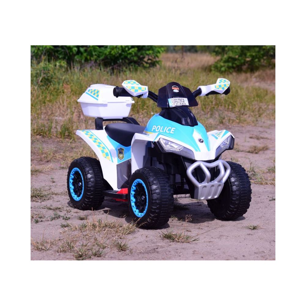 QUAD NA AKUMULATOR POLICJA Z KUFERKIEM - SUPER JAKOŚĆ/GTS-1188A