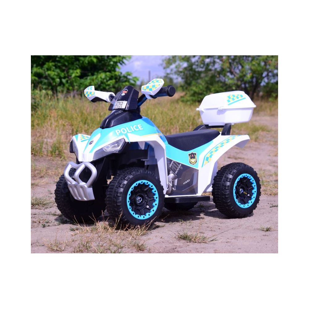 QUAD NA AKUMULATOR POLICJA Z KUFERKIEM - SUPER JAKOŚĆ/GTS-1188A