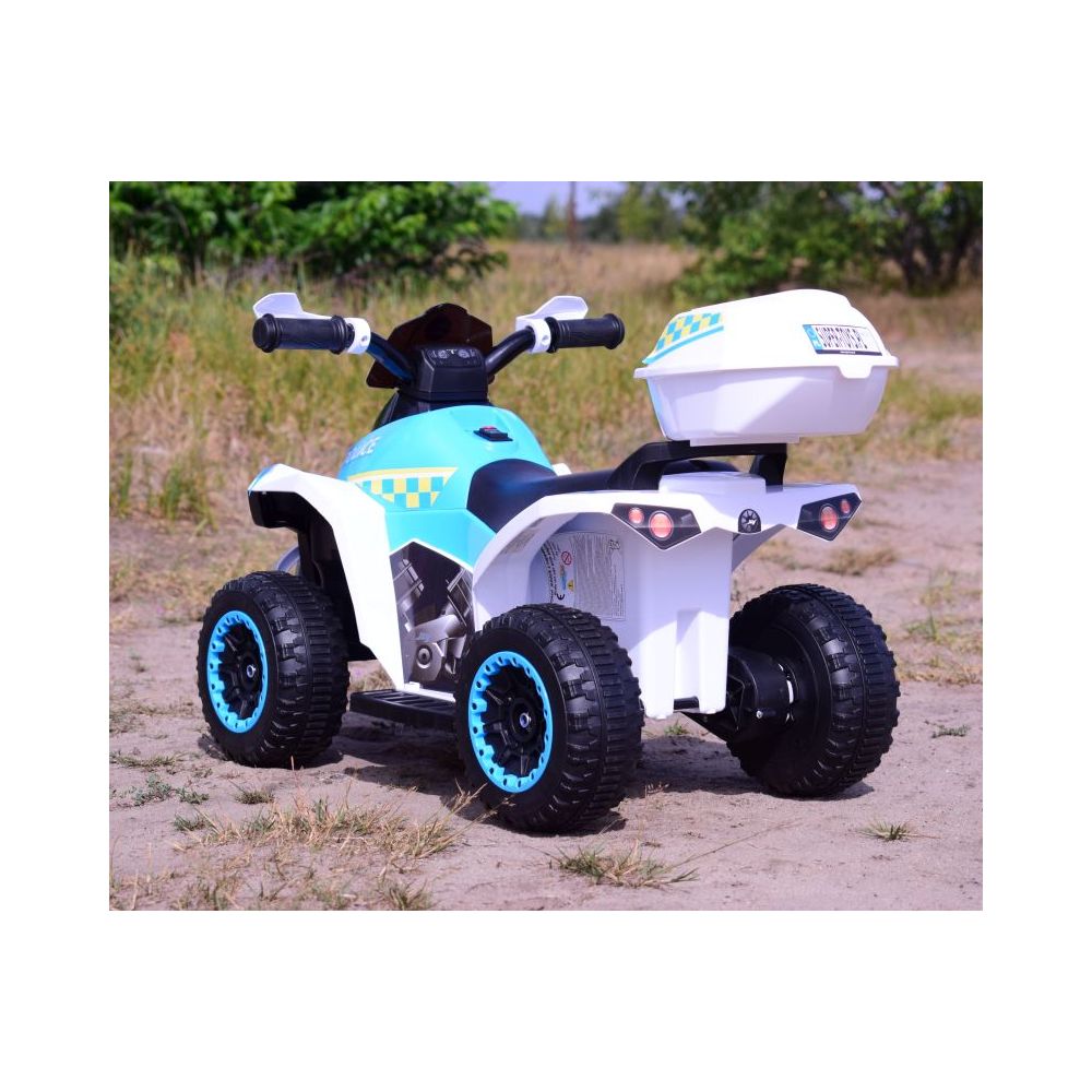 QUAD NA AKUMULATOR POLICJA Z KUFERKIEM - SUPER JAKOŚĆ/GTS-1188A