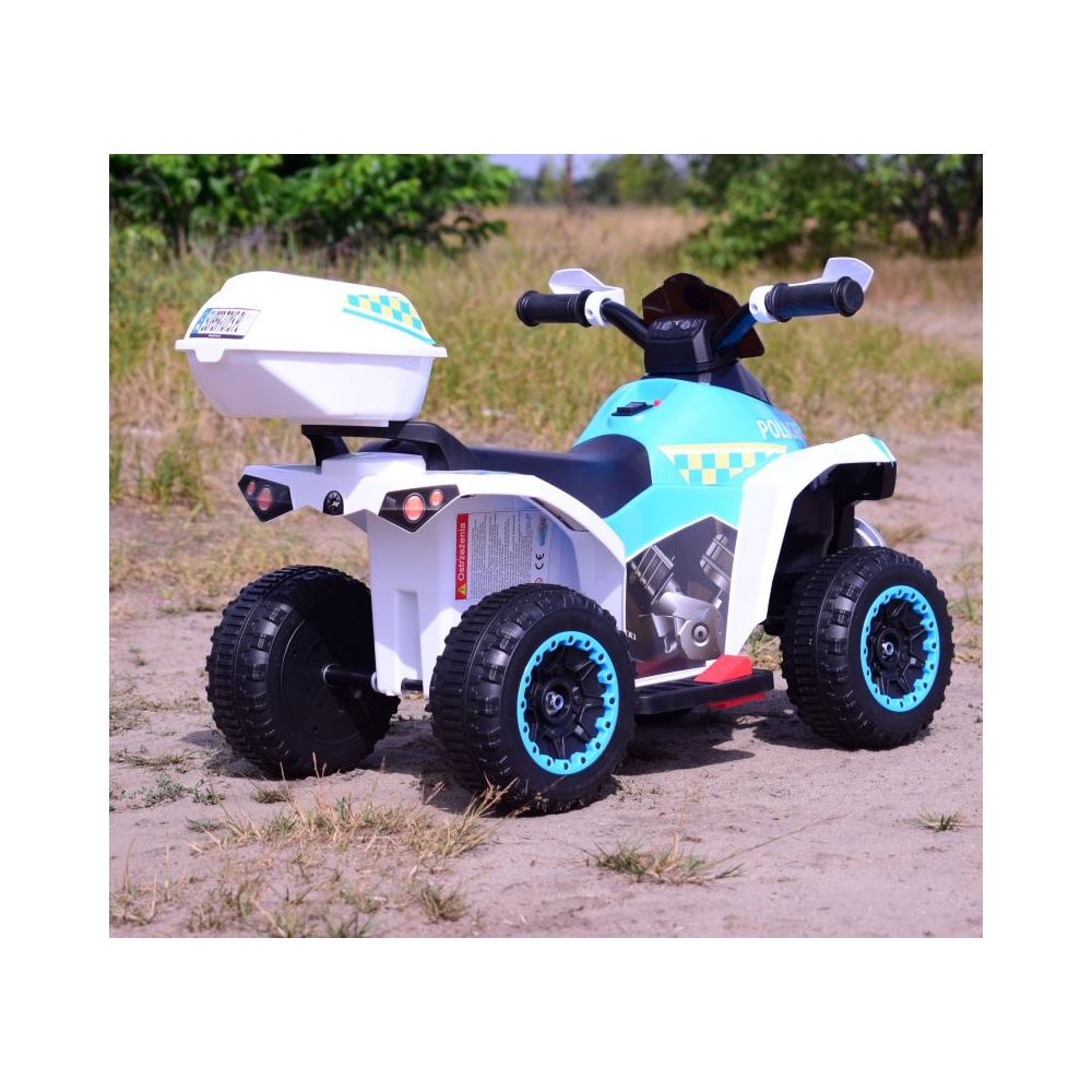 QUAD NA AKUMULATOR POLICJA Z KUFERKIEM - SUPER JAKOŚĆ/GTS-1188A