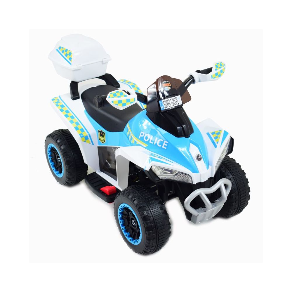 QUAD NA AKUMULATOR POLICJA Z KUFERKIEM - SUPER JAKOŚĆ/GTS-1188A