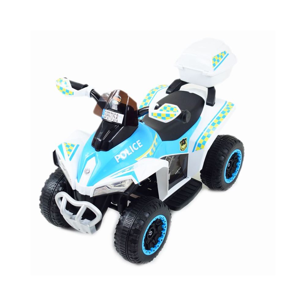 QUAD NA AKUMULATOR POLICJA Z KUFERKIEM - SUPER JAKOŚĆ/GTS-1188A