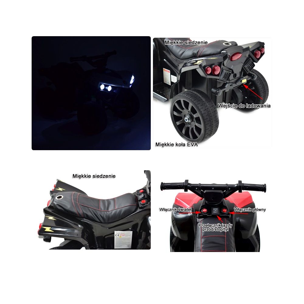 QUAD NA AKUMULATOR NA MIĘKKICH KOŁACH SUPER JAKOŚĆ/XB8118