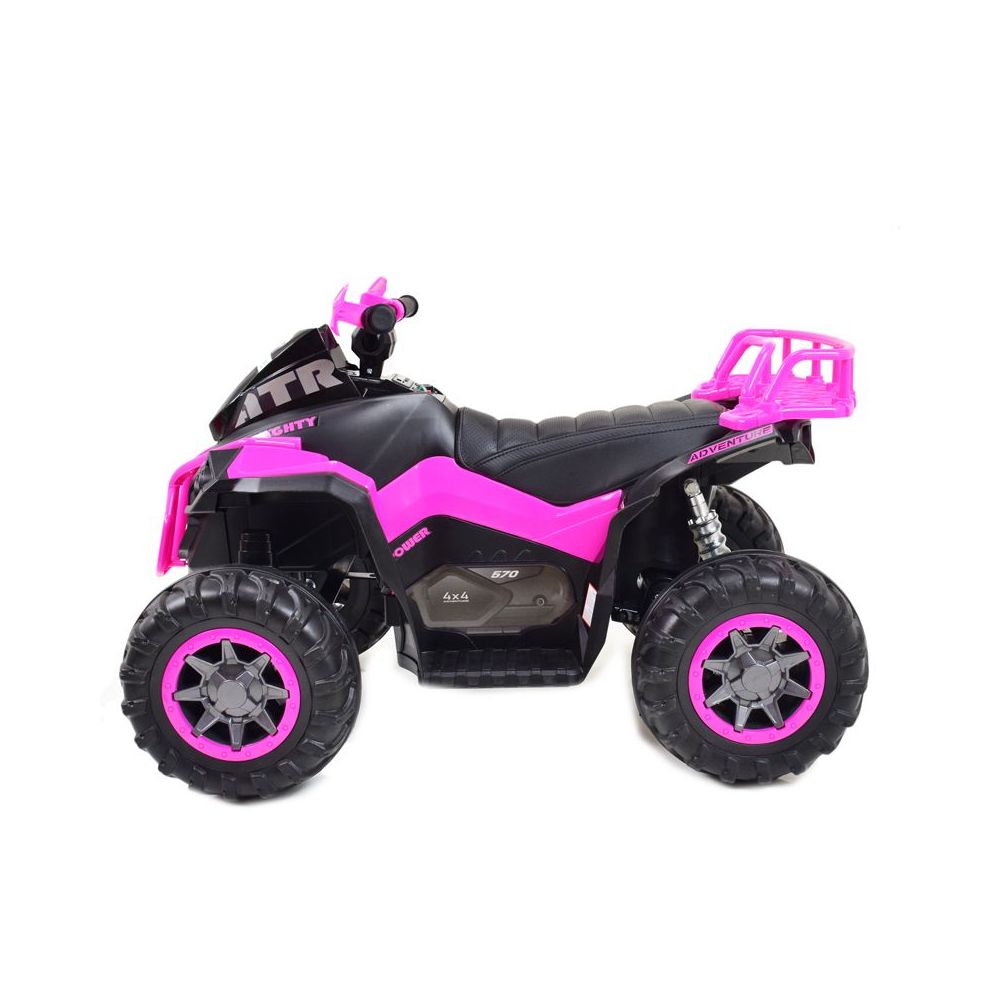 DIDELIS „ADVENTURE“ KVAADRACIKLAS SU AKUMULIATORIUMI, MINKŠTI RATAI, MINKŠTA SĖDYNĖ, NUOTOLINIO VALDYMO PULTAS / GTS1199