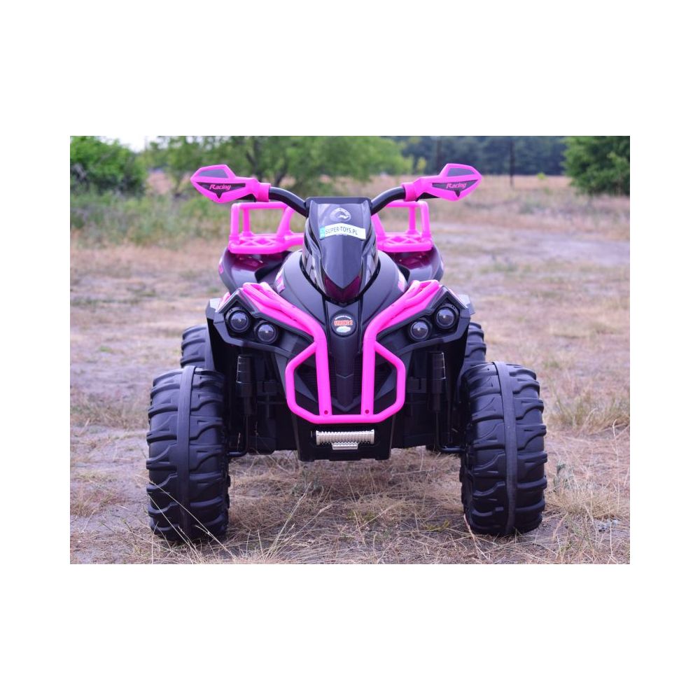 DIDELIS „ADVENTURE“ KVAADRACIKLAS SU AKUMULIATORIUMI, MINKŠTI RATAI, MINKŠTA SĖDYNĖ, NUOTOLINIO VALDYMO PULTAS / GTS1199