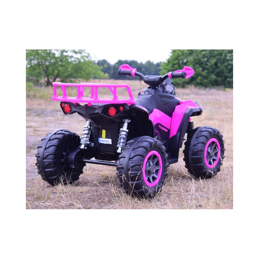 DIDELIS „ADVENTURE“ KVAADRACIKLAS SU AKUMULIATORIUMI, MINKŠTI RATAI, MINKŠTA SĖDYNĖ, NUOTOLINIO VALDYMO PULTAS / GTS1199