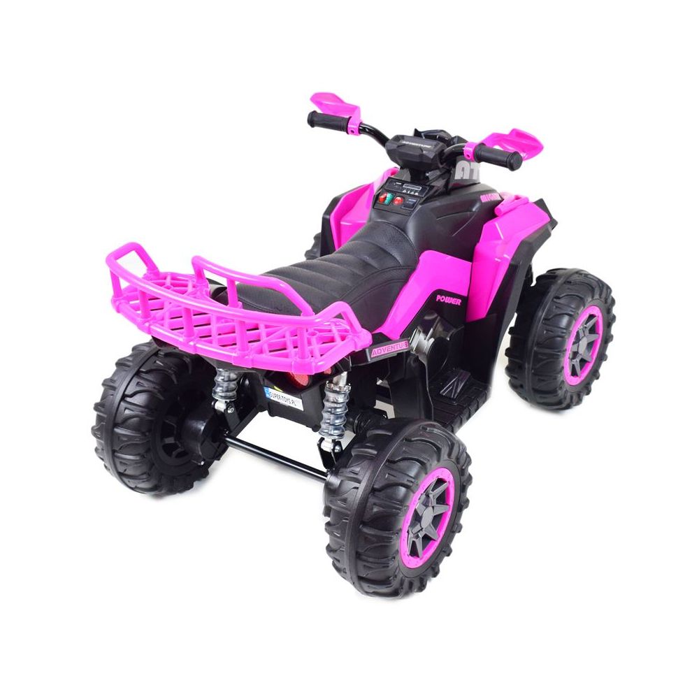 DIDELIS „ADVENTURE“ KVAADRACIKLAS SU AKUMULIATORIUMI, MINKŠTI RATAI, MINKŠTA SĖDYNĖ, NUOTOLINIO VALDYMO PULTAS / GTS1199