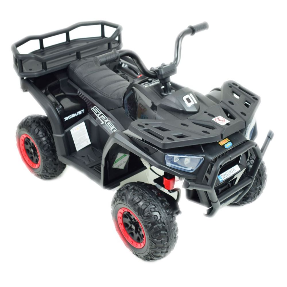 „ROBUST“ AKUMULIATORINIS KVADRACIKLAS, MINKŠTI RATAI, NUOTOLINIO VALDYMO PULTAS, LĖTAS STARTAS, 4x4 /XMX651