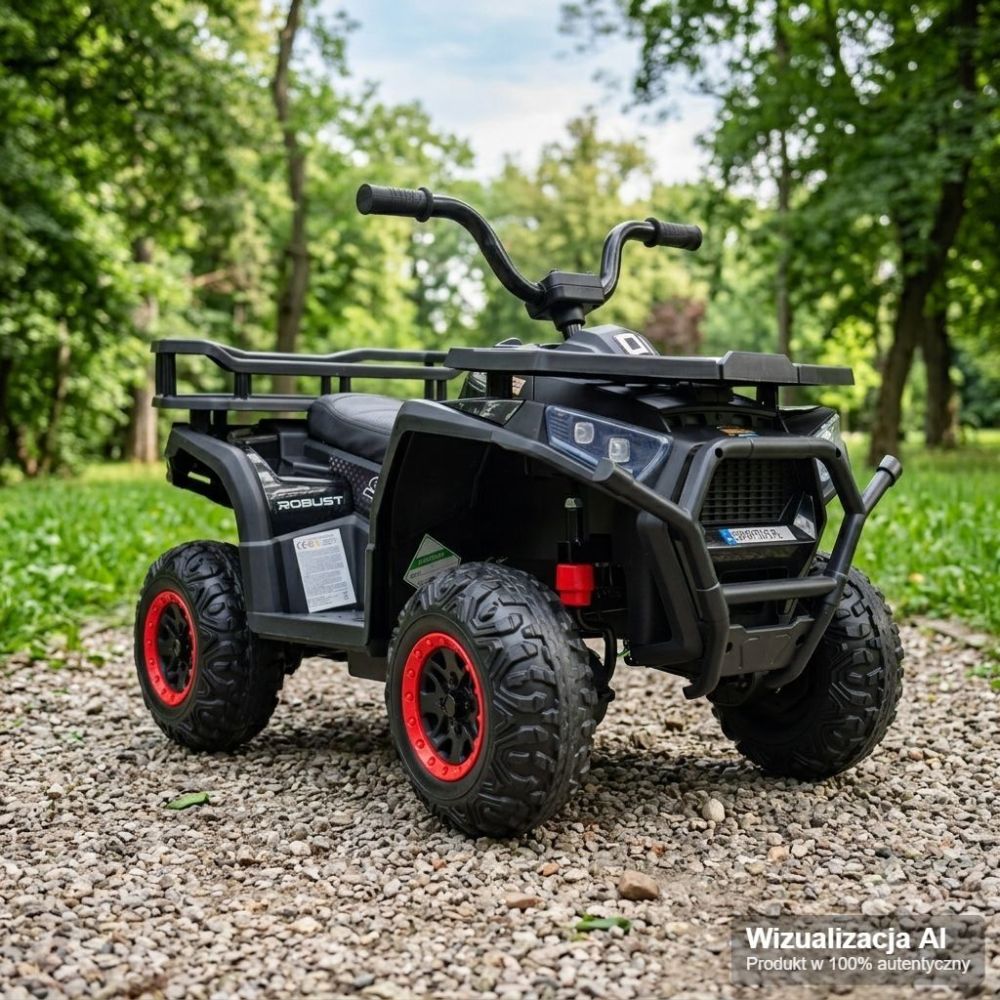 „ROBUST“ AKUMULIATORINIS KVADRACIKLAS, MINKŠTI RATAI, NUOTOLINIO VALDYMO PULTAS, LĖTAS STARTAS, 4x4 /XMX651