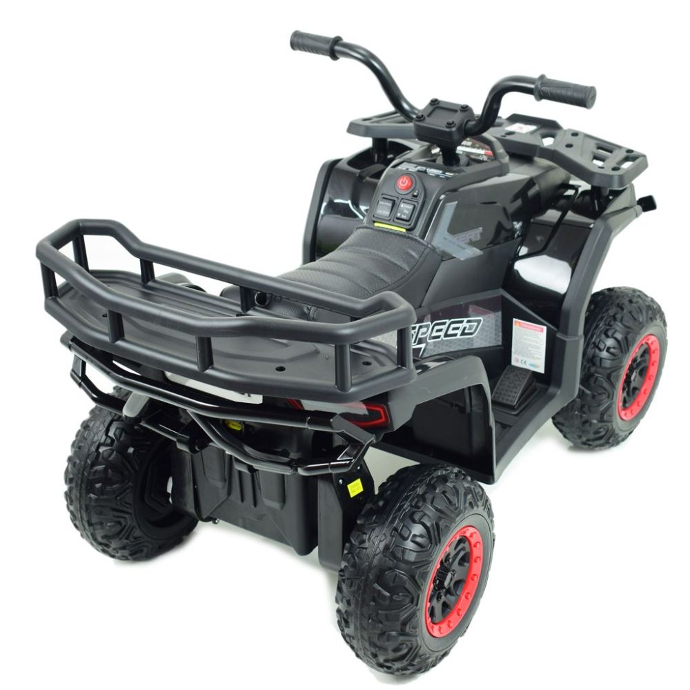 „ROBUST“ AKUMULIATORINIS KVADRACIKLAS, MINKŠTI RATAI, NUOTOLINIO VALDYMO PULTAS, LĖTAS STARTAS, 4x4 /XMX651