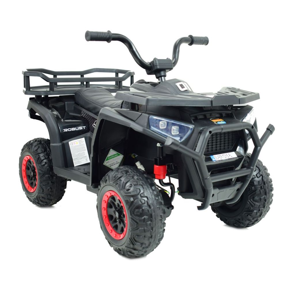 „ROBUST“ AKUMULIATORINIS KVADRACIKLAS, MINKŠTI RATAI, NUOTOLINIO VALDYMO PULTAS, LĖTAS STARTAS, 4x4 /XMX651
