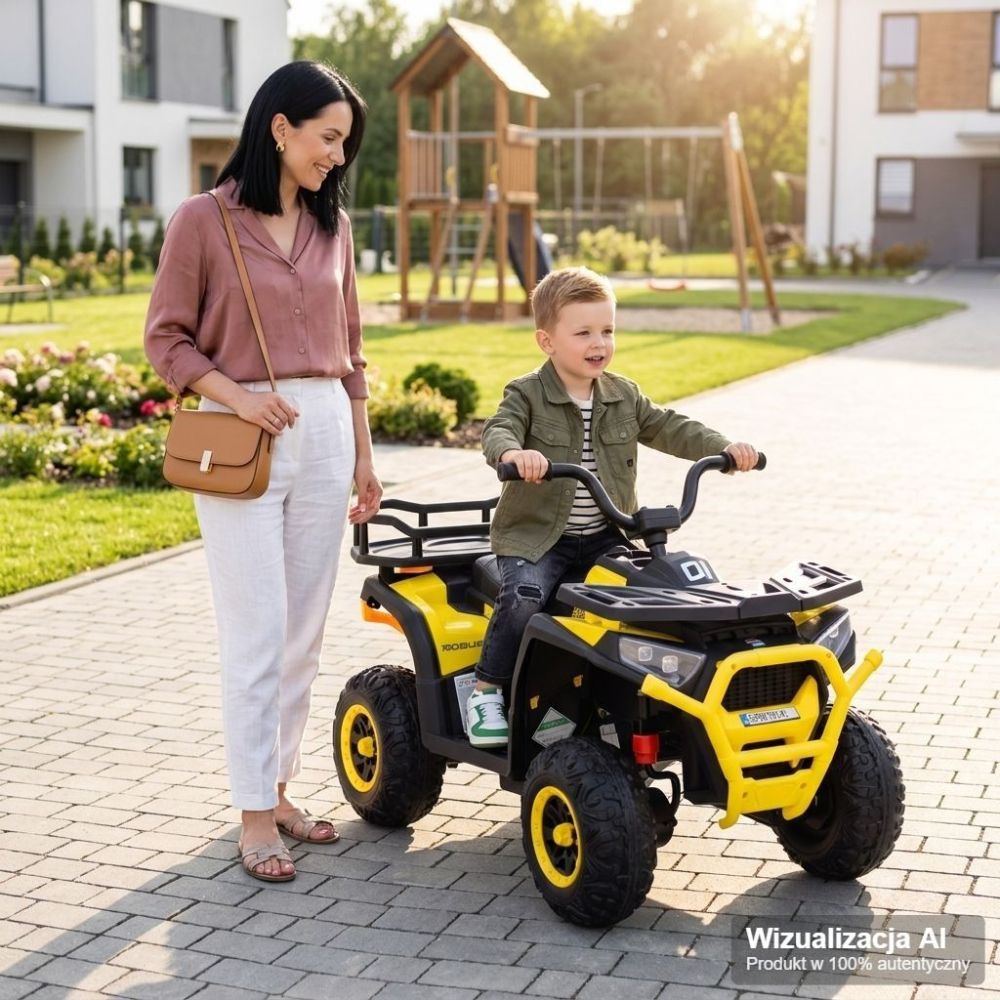 MEGA DIDELIS KVADRACIKLAS, AMORTIZATORIAI, MINKŠTI RATAI, NUOTOLINIO VALDYMO PULTAS, LĖTAS STARTAS, 4x4 /XMX607