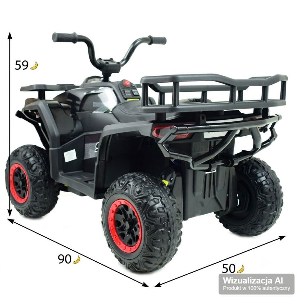 MEGA DIDELIS KVADRACIKLAS, AMORTIZATORIAI, MINKŠTI RATAI, NUOTOLINIO VALDYMO PULTAS, LĖTAS STARTAS, 4x4 /XMX607