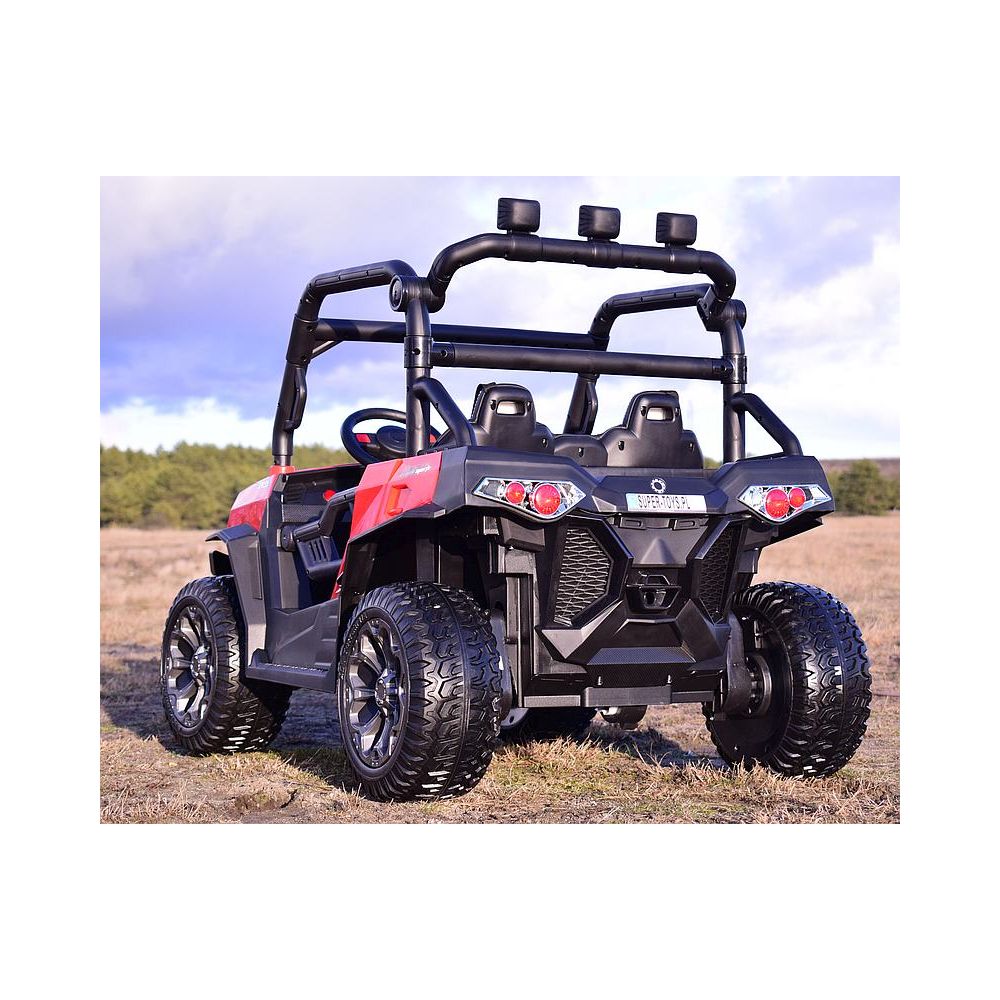 MEGA BUGGY UTV DLA 2 DZIECI, 4 SILNIKI, MIĘKKIE SIEDZENIE, MIĘKKIE KOŁA/7988-HIGH