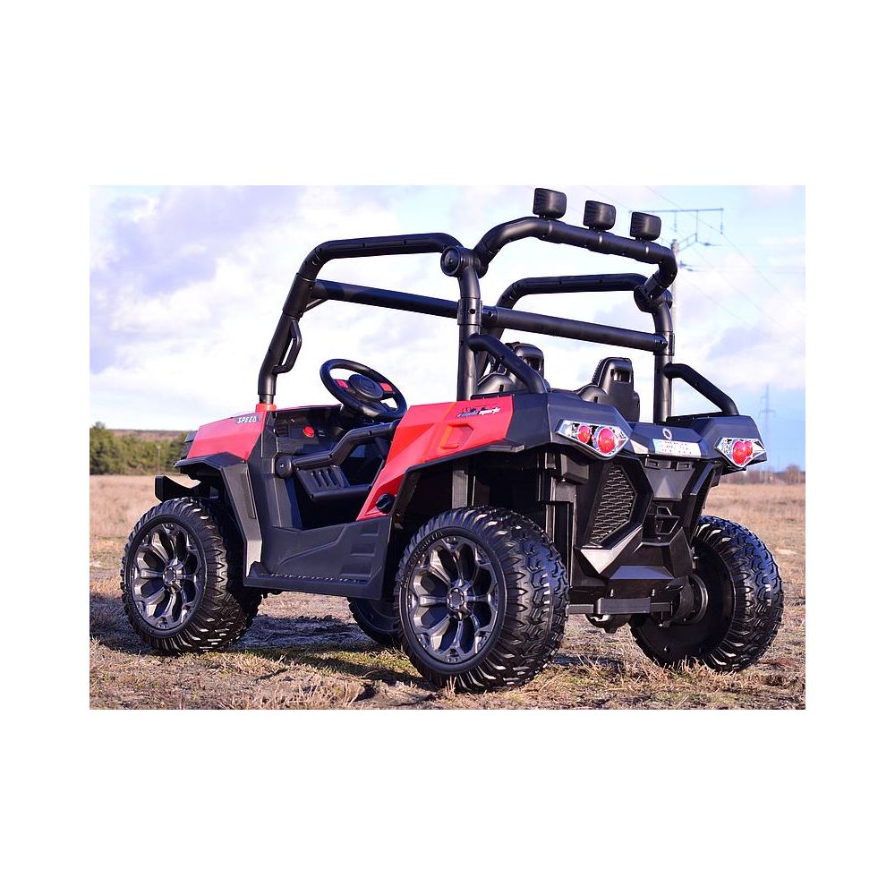 MEGA BUGGY UTV DLA 2 DZIECI, 4 SILNIKI, MIĘKKIE SIEDZENIE, MIĘKKIE KOŁA/7988-HIGH