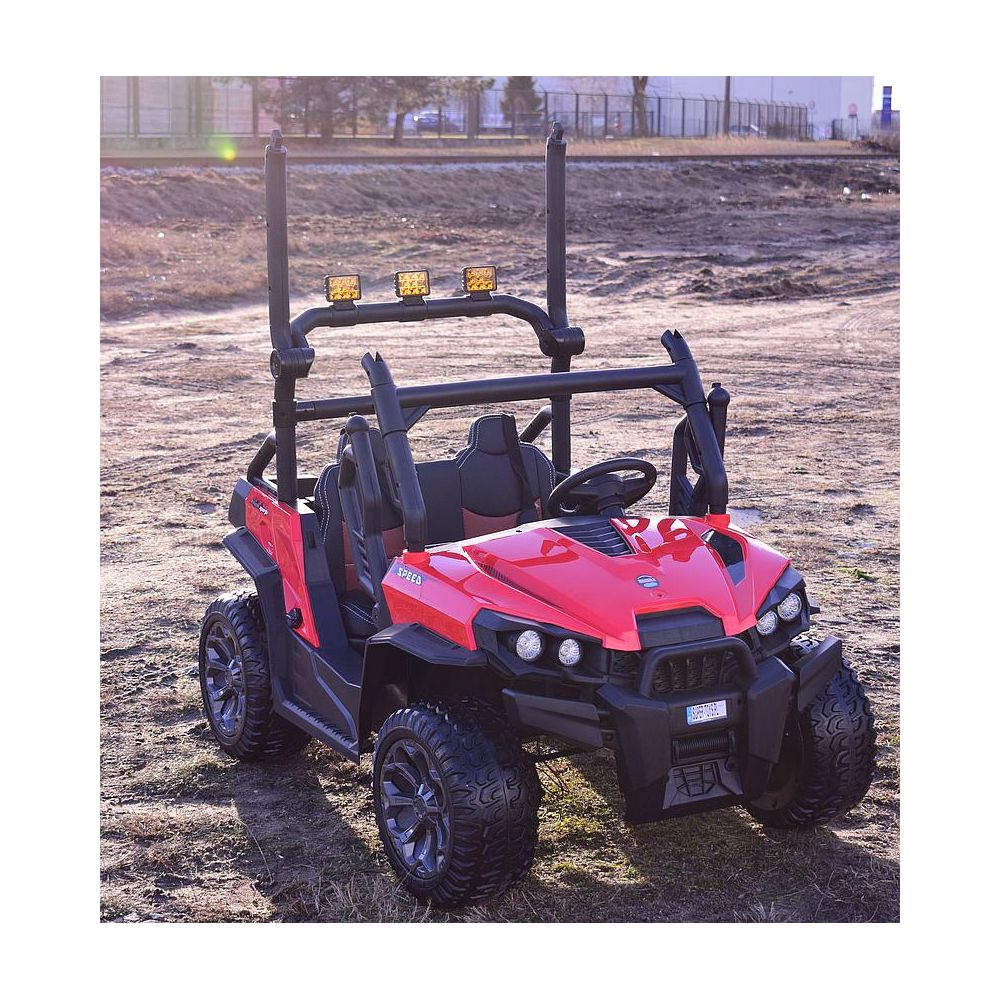 MEGA BUGGY UTV DLA 2 DZIECI, 4 SILNIKI, MIĘKKIE SIEDZENIE, MIĘKKIE KOŁA/7988-HIGH