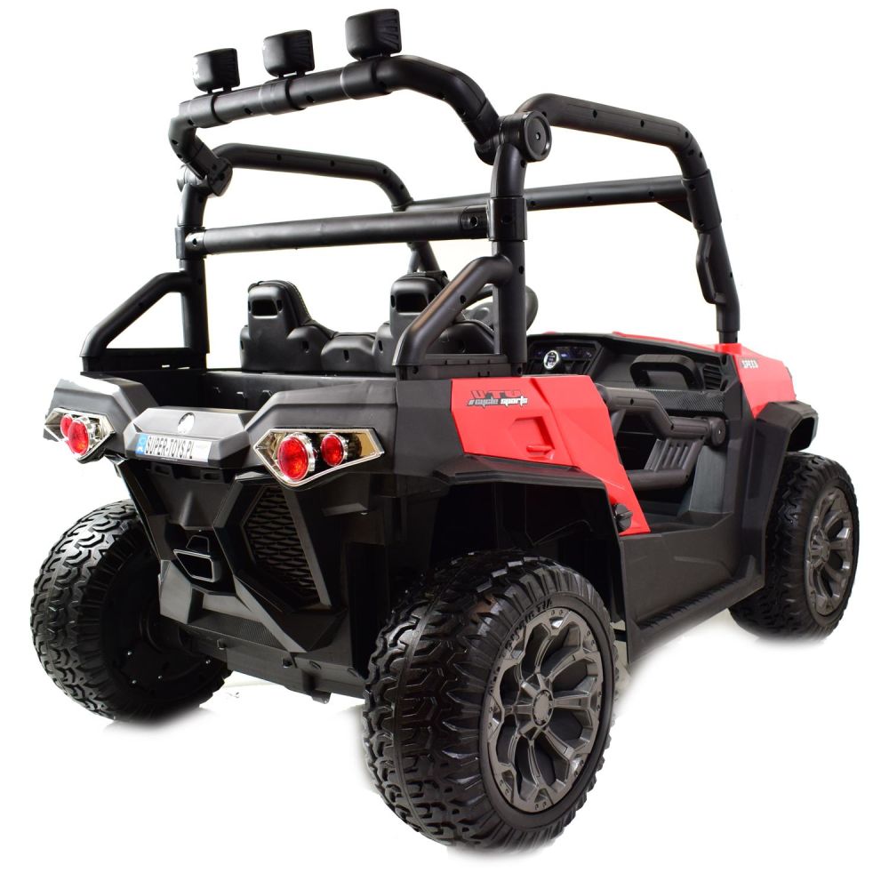 „MEGA BUGGY“ UTV DVIEM VAIKAMS, 4 VARIKLIAI, MINKŠTA SĖDYNĖ, MINKŠTI RATAI/7988-HIGH