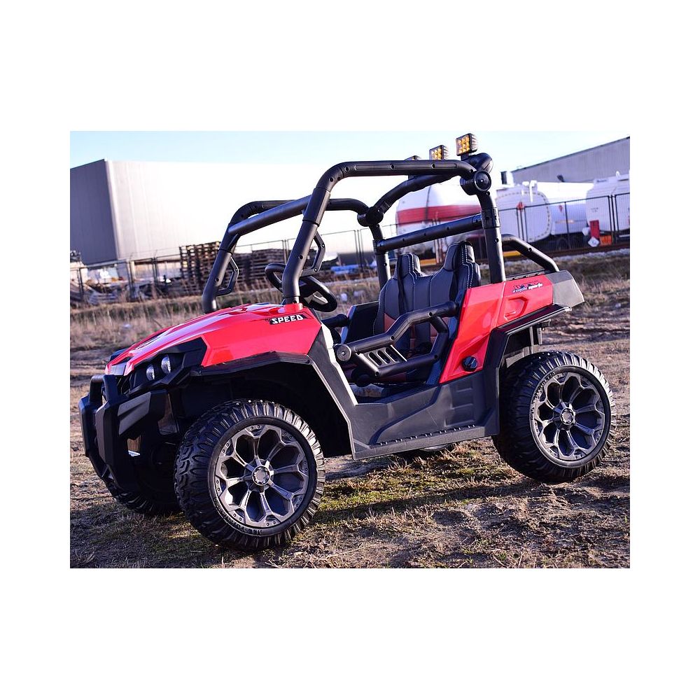 MEGA BUGGY UTV DLA 2 DZIECI, 4 SILNIKI, MIĘKKIE SIEDZENIE, MIĘKKIE KOŁA/7988-HIGH