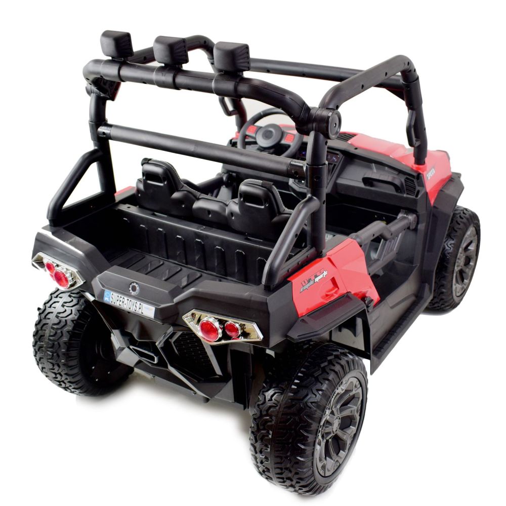 „MEGA BUGGY“ UTV DVIEM VAIKAMS, 4 VARIKLIAI, MINKŠTA SĖDYNĖ, MINKŠTI RATAI/7988-HIGH