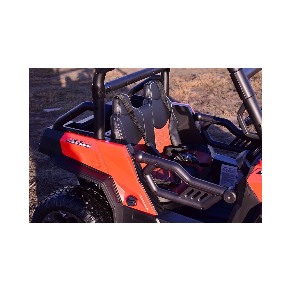 MEGA BUGGY UTV DLA 2 DZIECI, 4 SILNIKI, MIĘKKIE SIEDZENIE, MIĘKKIE KOŁA/7988-HIGH