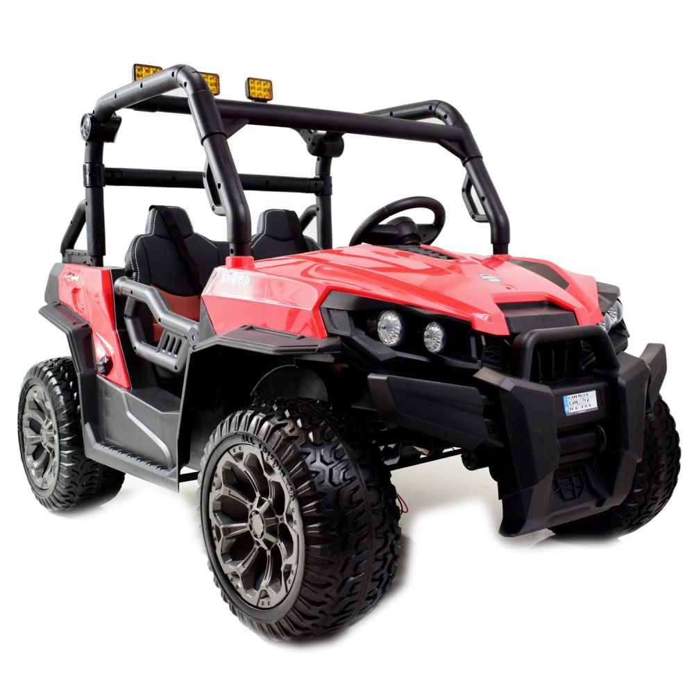 „MEGA BUGGY“ UTV DVIEM VAIKAMS, 4 VARIKLIAI, MINKŠTA SĖDYNĖ, MINKŠTI RATAI/7988-HIGH