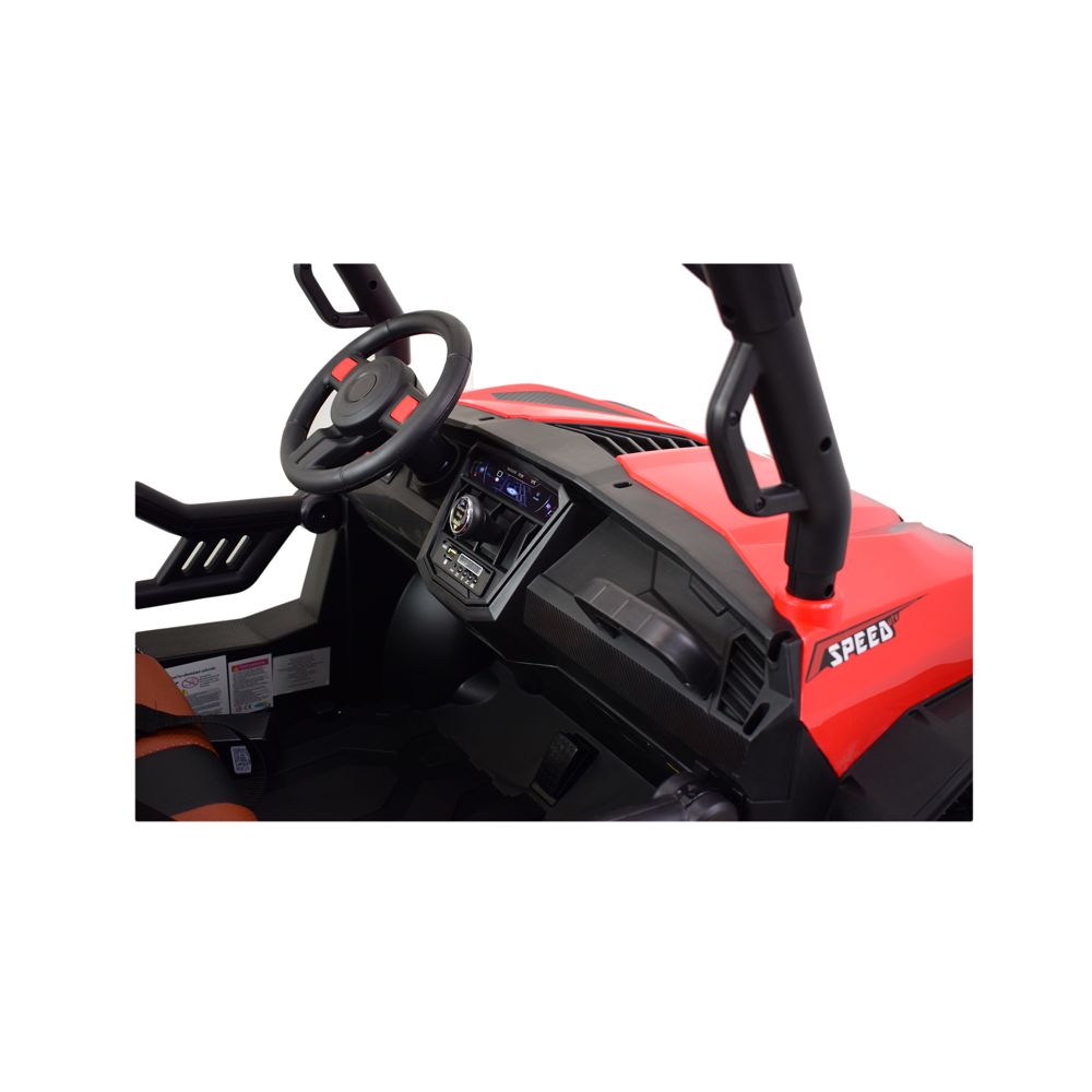 MEGA BUGGY UTV DLA 2 DZIECI, 4 SILNIKI, MIĘKKIE SIEDZENIE, MIĘKKIE KOŁA/7988-HIGH
