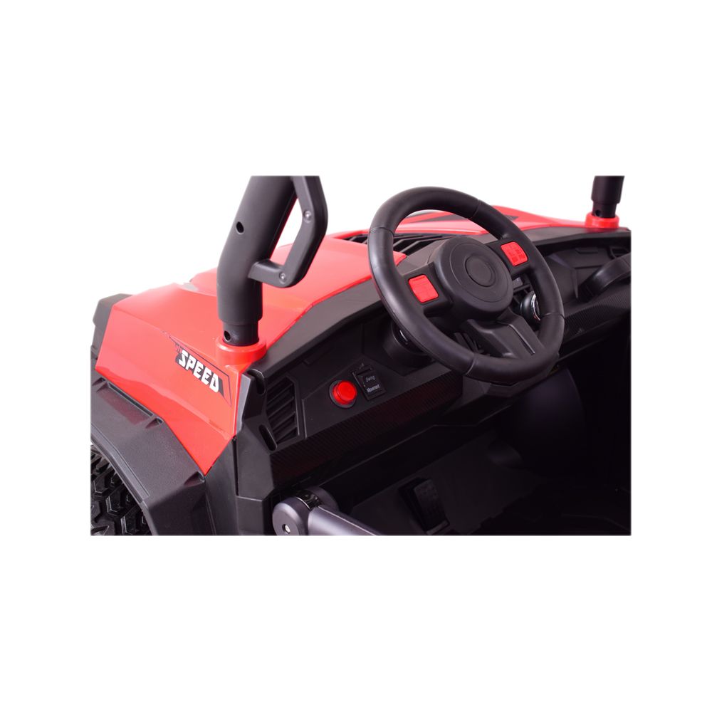 MEGA BUGGY UTV DLA 2 DZIECI, 4 SILNIKI, MIĘKKIE SIEDZENIE, MIĘKKIE KOŁA/7988-HIGH