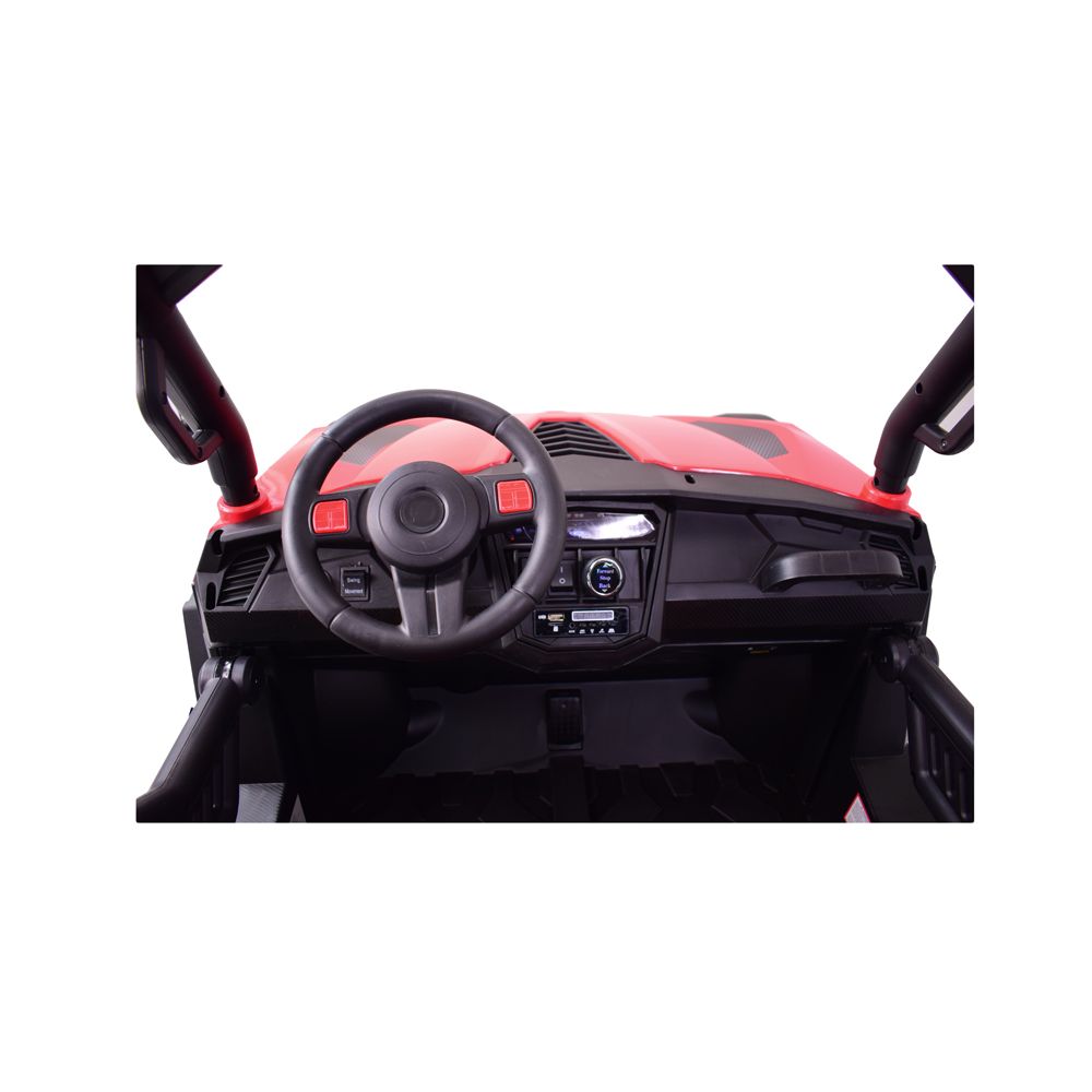 „MEGA BUGGY“ UTV DVIEM VAIKAMS, 4 VARIKLIAI, MINKŠTA SĖDYNĖ, MINKŠTI RATAI/7988-HIGH