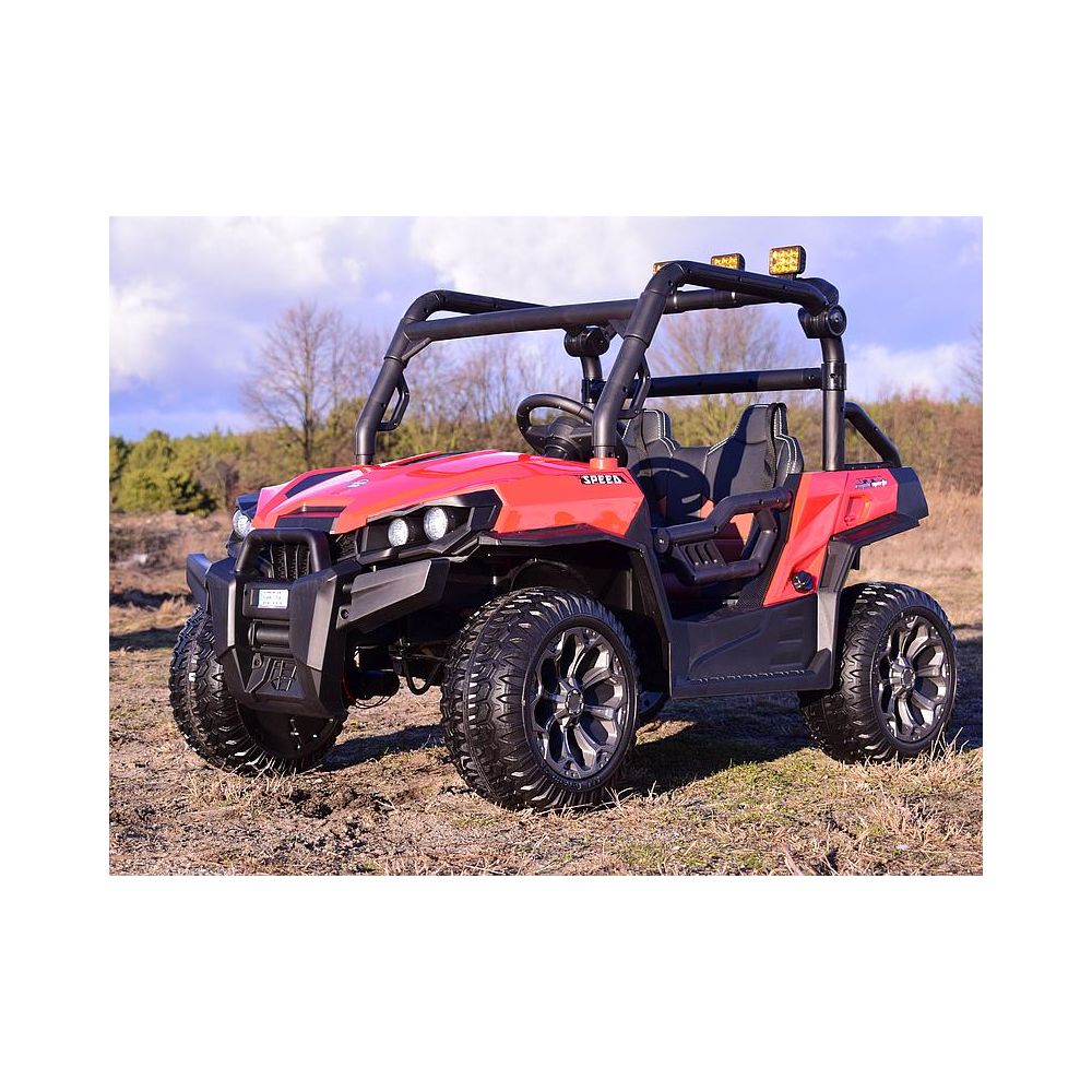 MEGA BUGGY UTV DLA 2 DZIECI, 4 SILNIKI, MIĘKKIE SIEDZENIE, MIĘKKIE KOŁA/7988-HIGH