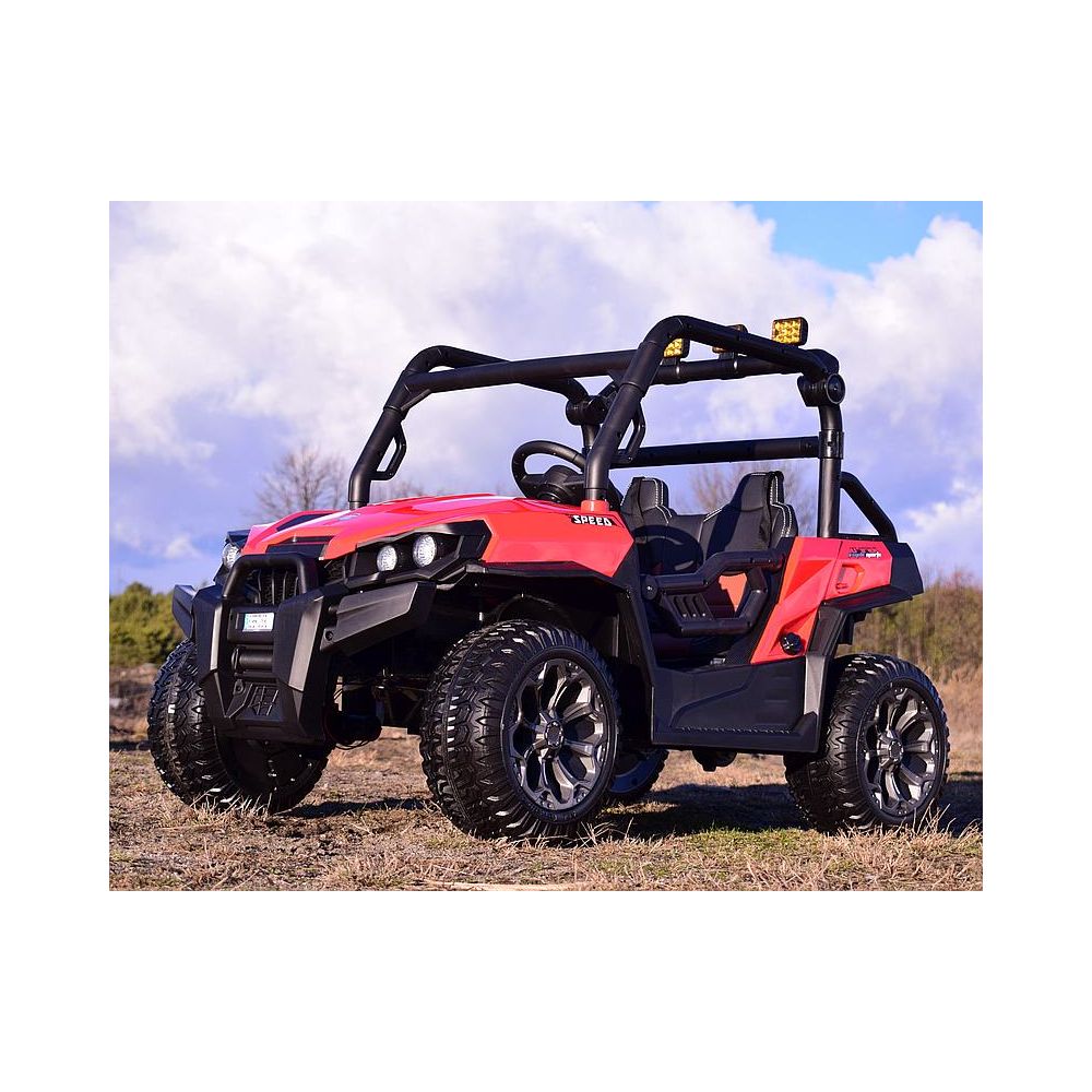 „MEGA BUGGY“ UTV DVIEM VAIKAMS, 4 VARIKLIAI, MINKŠTA SĖDYNĖ, MINKŠTI RATAI/7988-HIGH