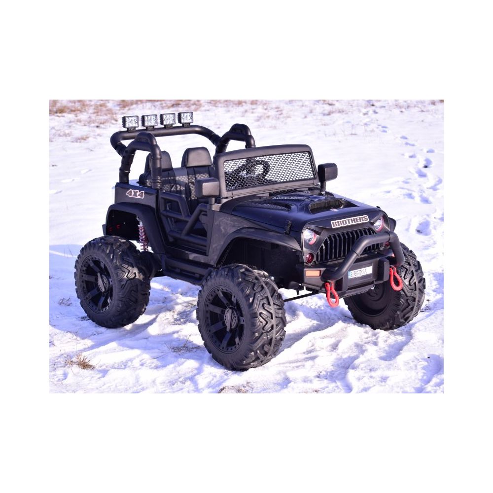 JEEP NA AKUMULATOR BROTHERS , WSPOMAGANIE KIEROWNICY, MIĘKKIE KOŁA, MIĘKKIE SIEDZENIE 24V - 400W/JEEP-JC-666