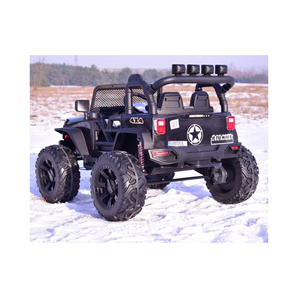 JEEP NA AKUMULATOR BROTHERS , WSPOMAGANIE KIEROWNICY, MIĘKKIE KOŁA, MIĘKKIE SIEDZENIE 24V - 400W/JEEP-JC-666