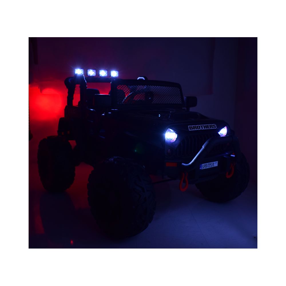 JEEP NA AKUMULATOR BROTHERS , WSPOMAGANIE KIEROWNICY, MIĘKKIE KOŁA, MIĘKKIE SIEDZENIE 24V - 400W/JEEP-JC-666