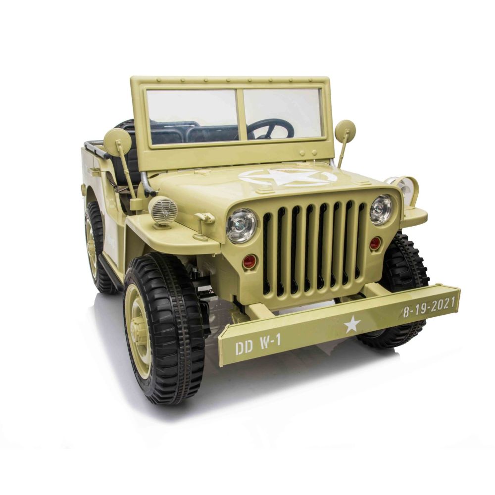 MEGA KARINIS ZIP-AUTOMOBILIS 3 VAIKAMS, 4X4, BATERIJOMIS MAITINAMAS BAGAŽAS, MINKŠTI RATAI, MINKŠTA SĖDYNĖ / JH101