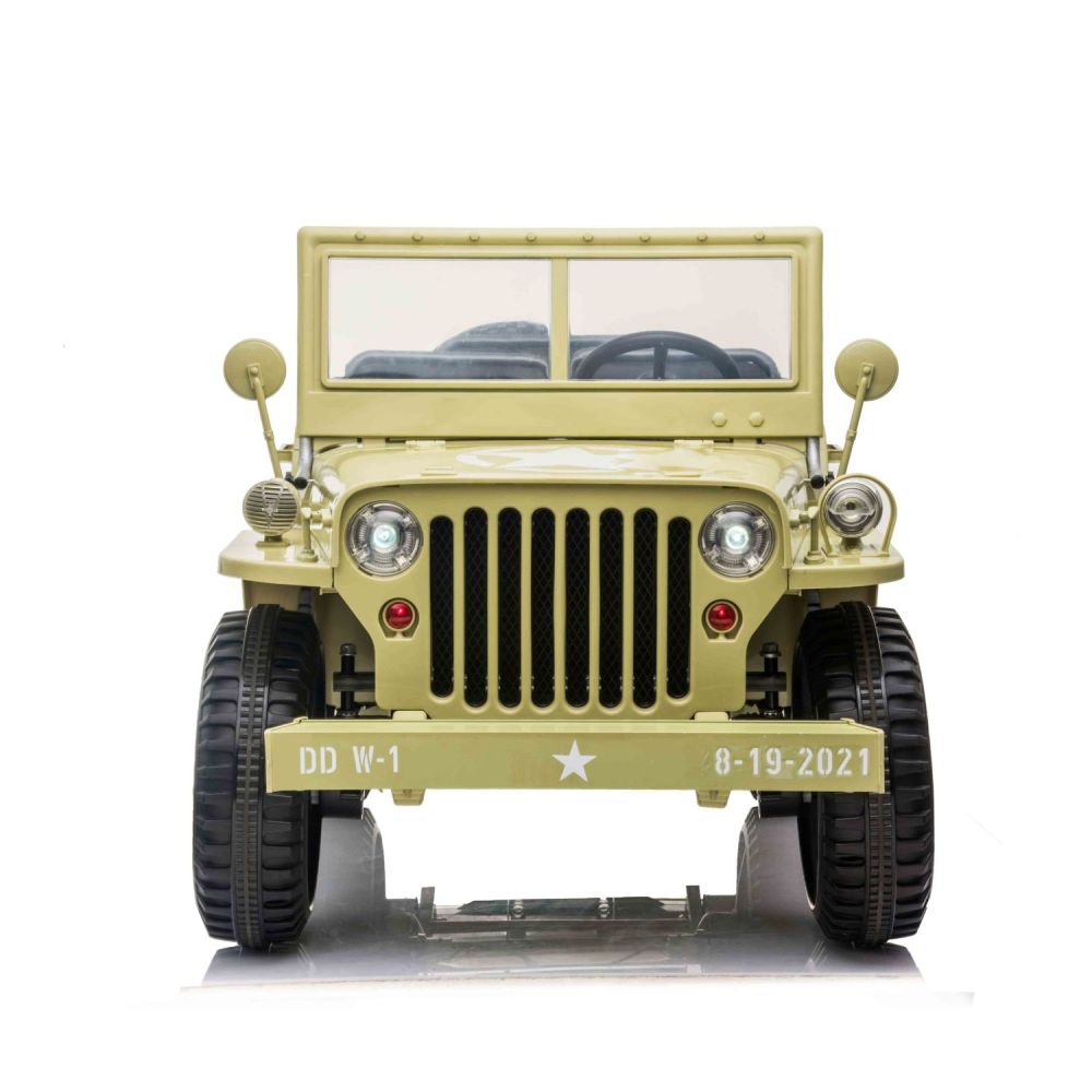 MEGA KARINIS ZIP-AUTOMOBILIS 3 VAIKAMS, 4X4, BATERIJOMIS MAITINAMAS BAGAŽAS, MINKŠTI RATAI, MINKŠTA SĖDYNĖ / JH101