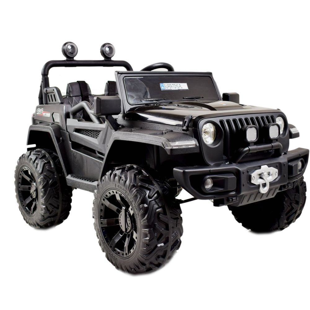 MEGA DŽIPAS „OFF ROAD“ 4X4, MINKŠTI RATAI, MINKŠTA SĖDYNĖ, SUPIMO FUNKCIJA, RAKTELIS,/HC8988
