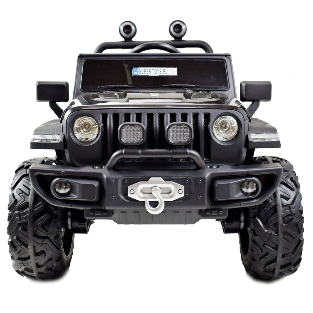 MEGA DŽIPAS „OFF ROAD“ 4X4, MINKŠTI RATAI, MINKŠTA SĖDYNĖ, SUPIMO FUNKCIJA, RAKTELIS,/HC8988