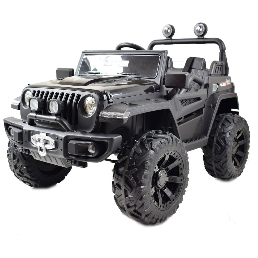 MEGA DŽIPAS „OFF ROAD“ 4X4, MINKŠTI RATAI, MINKŠTA SĖDYNĖ, SUPIMO FUNKCIJA, RAKTELIS,/HC8988
