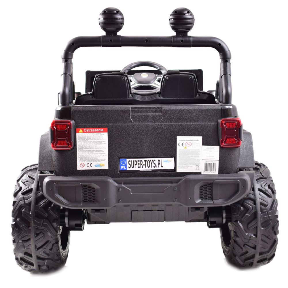 MEGA DŽIPAS „OFF ROAD“ 4X4, MINKŠTI RATAI, MINKŠTA SĖDYNĖ, SUPIMO FUNKCIJA, RAKTELIS,/HC8988