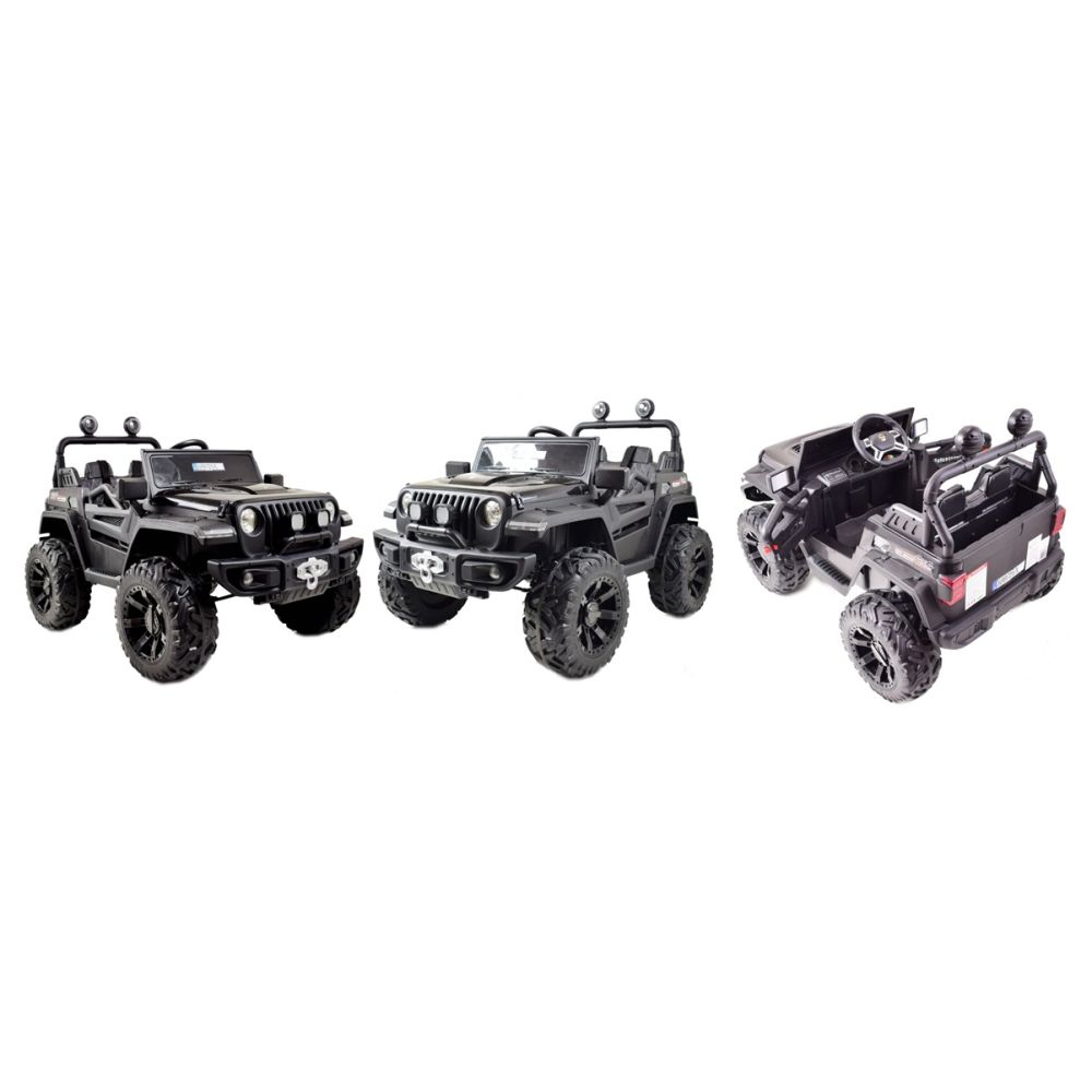 MEGA DŻIP OFF ROAD 4X4, MIĘKKIE KOŁA, MIĘKKIE SIEDZENIE, FUNKCJA BUJANIA, KLUCZYK,/HC8988