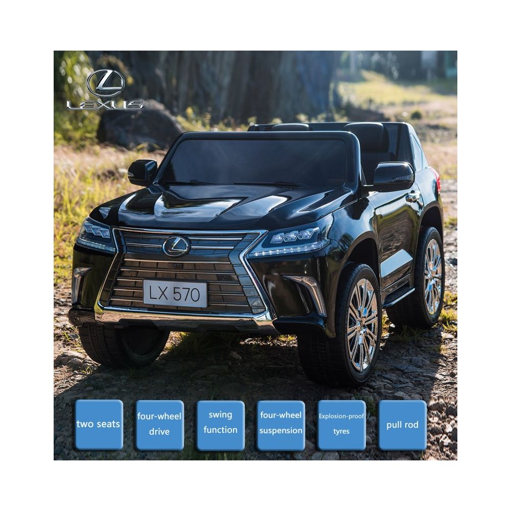 LEXUS LX-570 LAKA, MINKŠTI RATAI, MINKŠTA SĖDYNĖ, VISOS PAPILDOMOS FUNKCIJOS 2X12V/LX570