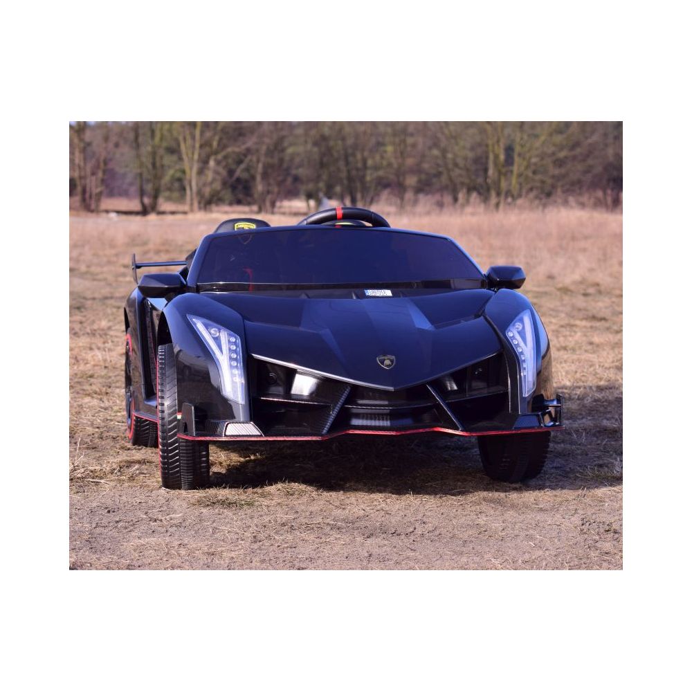 ORYGINALNE LAMBORGHINI VENENO NA AKUMULATOR, MIĘKKIE KOŁA, MIĘKKIE SIEDZENIE/XMX615
