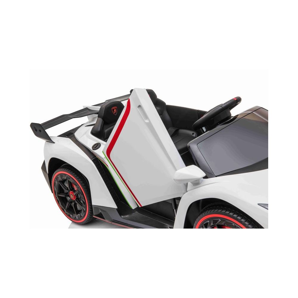 ORYGINALNE LAMBORGHINI VENENO NA AKUMULATOR, MIĘKKIE KOŁA, MIĘKKIE SIEDZENIE/XMX615