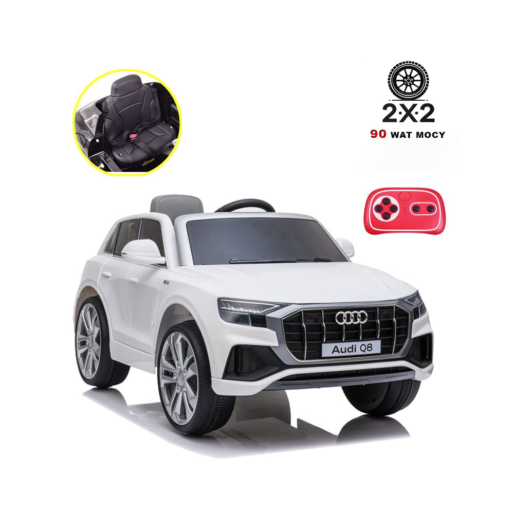 ORIGINALUS „AUDI Q8“ SU GERIAUSIA ĮRANGA, MINKŠTI RATAI, MINKŠTA SĖDYNĖ / JJ2066