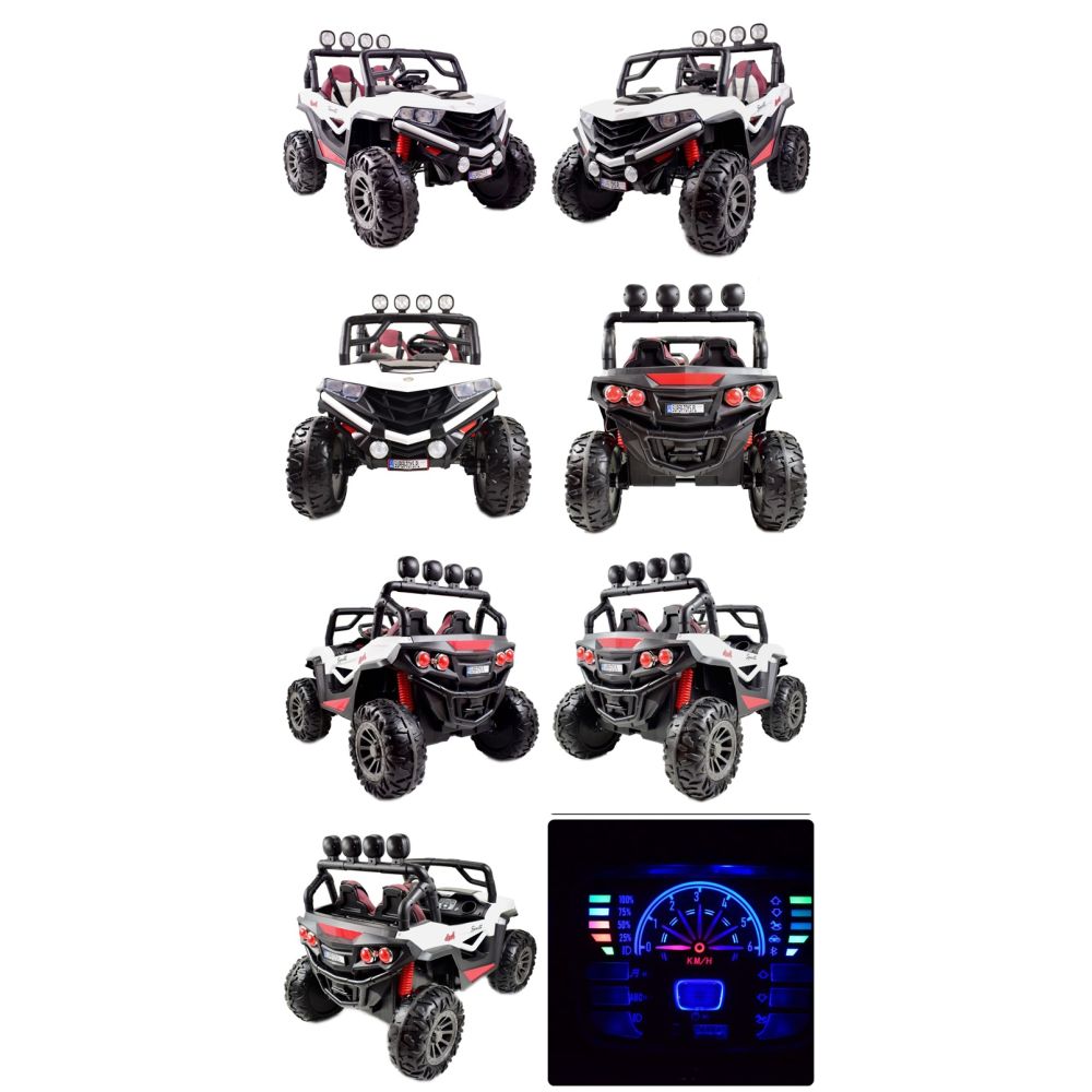 „MEGA AUTO BUGGY SPORTS 4X4“, METALINIAI AMORTIZATORIAI, SVYRUOJIMO FUNKCIJA, APŠVIESTAS VARIKLIO KAPOTAS. SKAIČIAVIMO PRIETAISA
