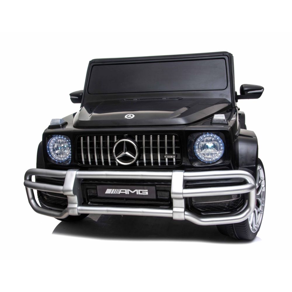 „MERCEDES G63 AMG“ 2 VAIKAMS, 24 V, 4X4, MINKŠTI EVA RATAI, MINKŠTA SĖDYNĖ, VISOS PAPILDOMOS FUNKCIJOS / S-307
