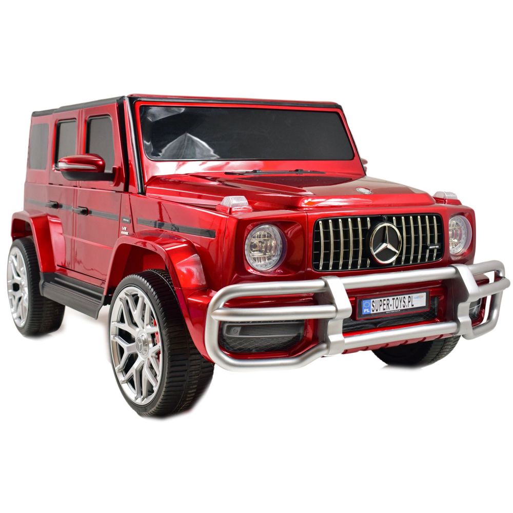 „MERCEDES G63 AMG“ 2 VAIKAMS, 24 V, 4X4, MINKŠTI EVA RATAI, MINKŠTA SĖDYNĖ, POLIROTUOTAS LAKAS, VISOS PAPILDOMOS PASIRINKTYS / S