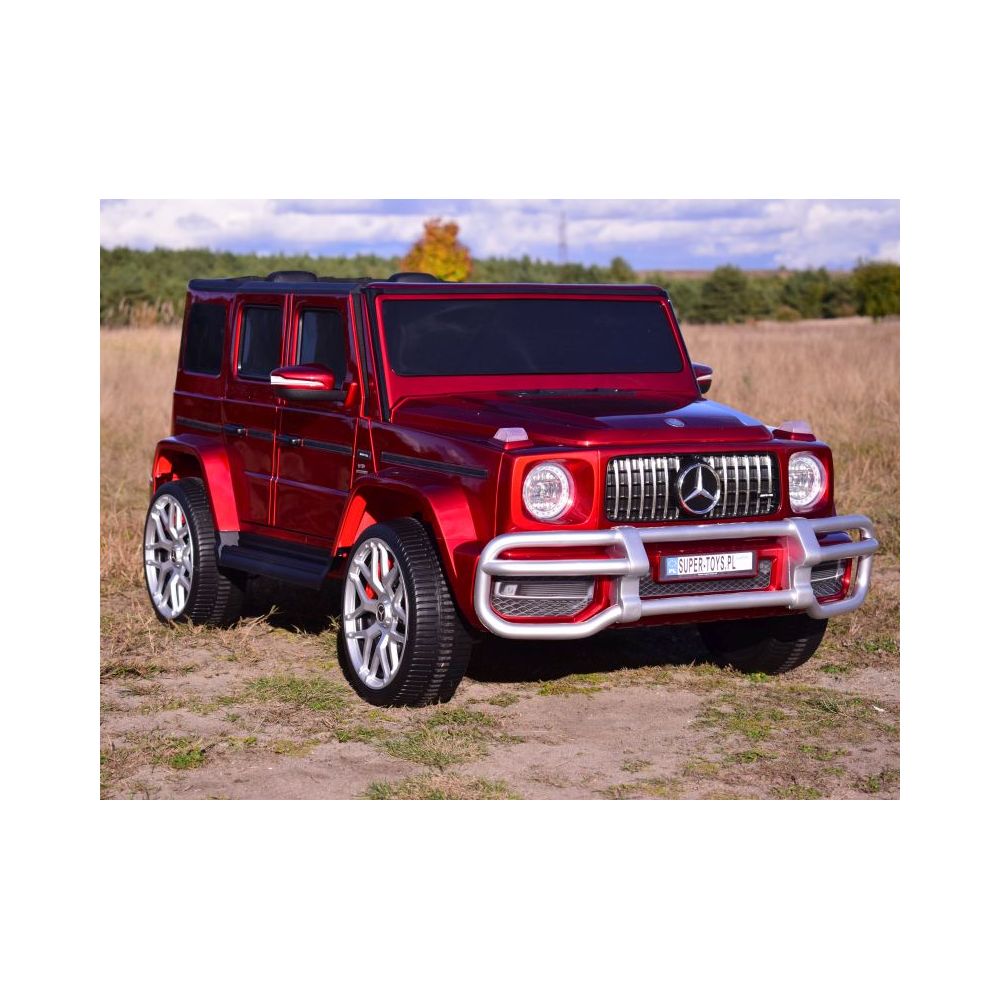 „MERCEDES G63 AMG“ 2 VAIKAMS, 24 V, 4X4, MINKŠTI EVA RATAI, MINKŠTA SĖDYNĖ, POLIROTUOTAS LAKAS, VISOS PAPILDOMOS PASIRINKTYS / S